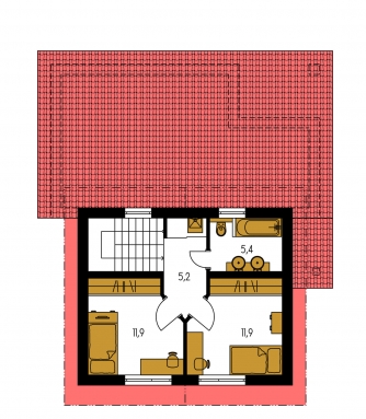 Floor plan of second floor - TREND 294